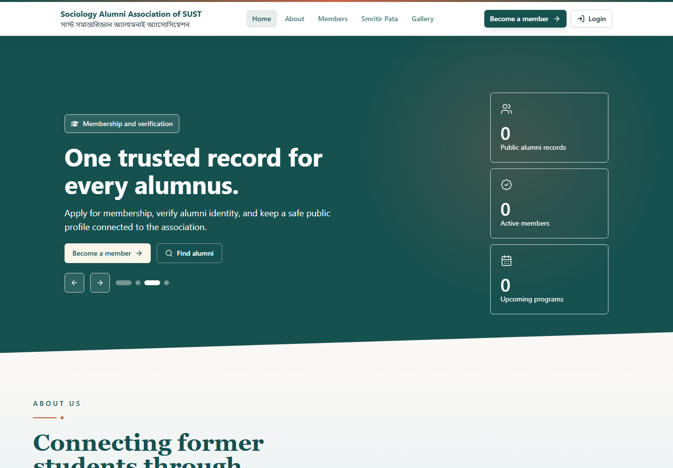 Live homepage screenshot